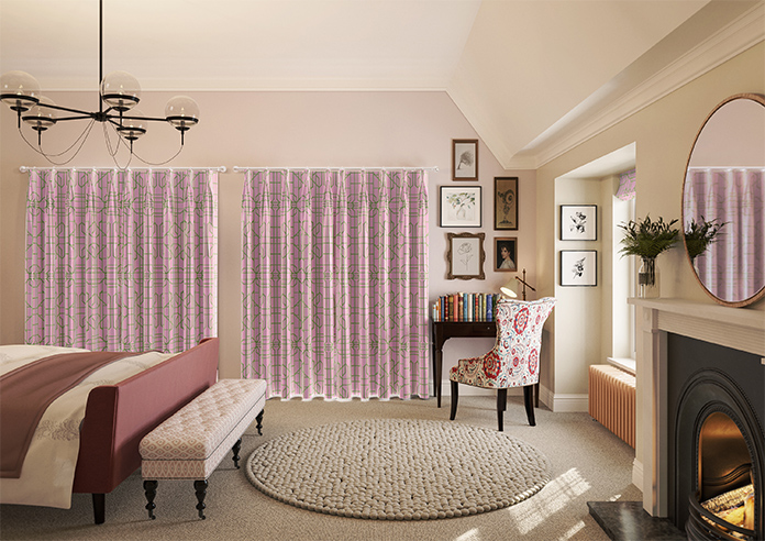 Bamboo Candy, Green Pink - Made To Measure Curtains - Image 15